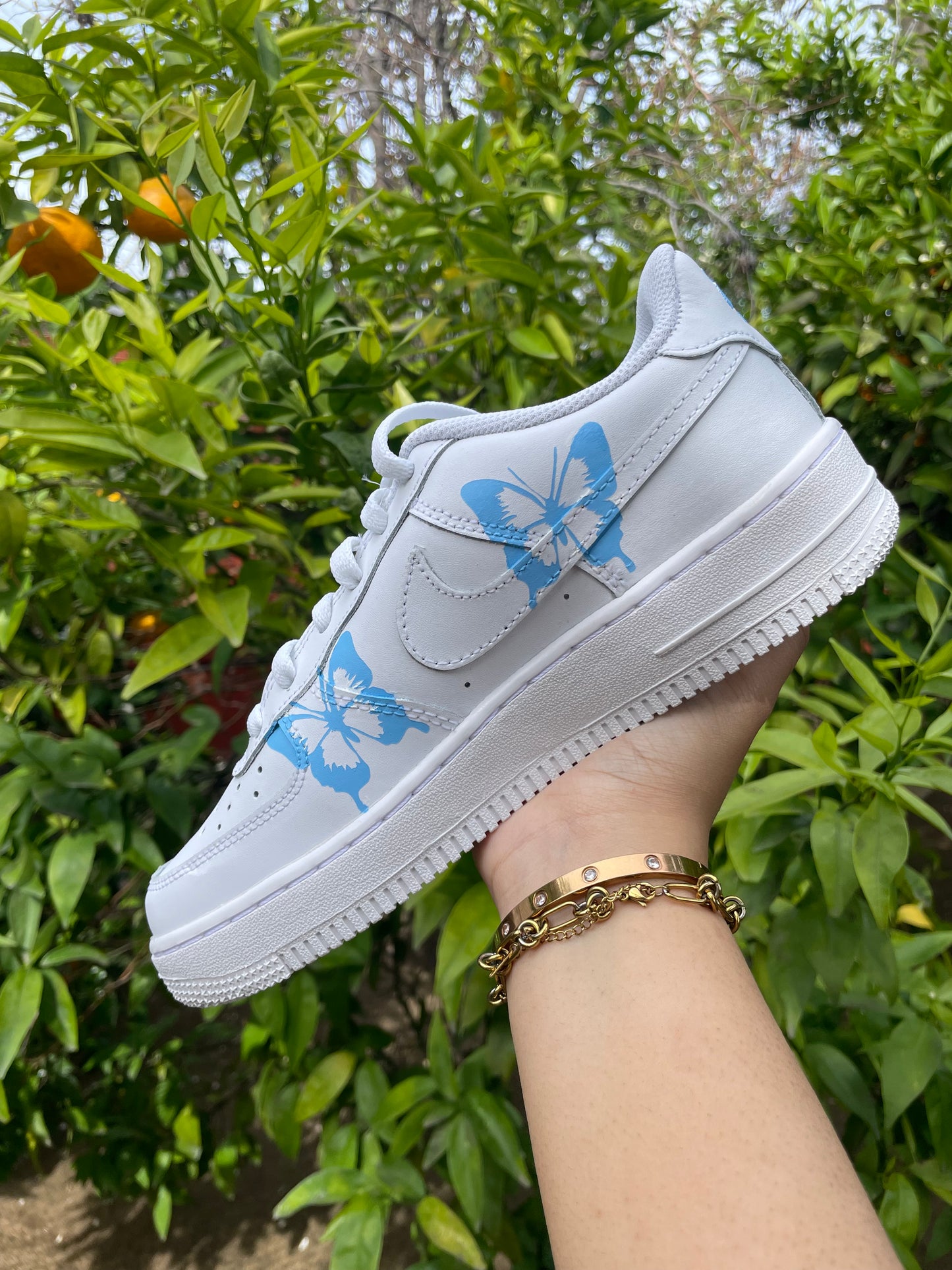 Blue Butterfly Custom Air Force 1