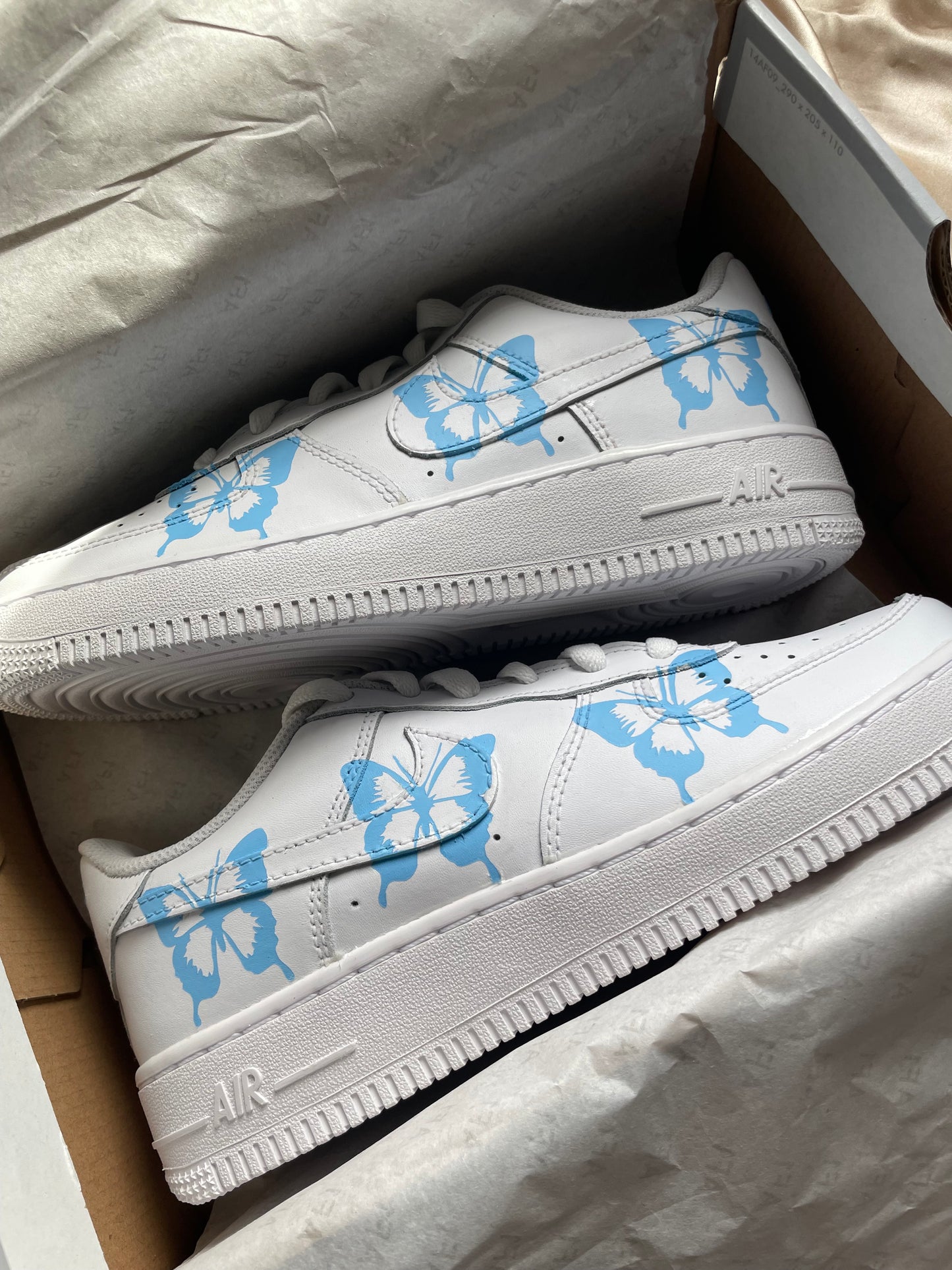Blue Butterfly Custom Air Force 1