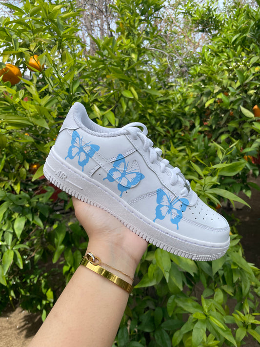 Blue Butterfly Custom Air Force 1