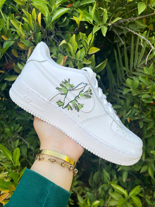 Palestine Zaytoon/Olive Custom Air Force 1s