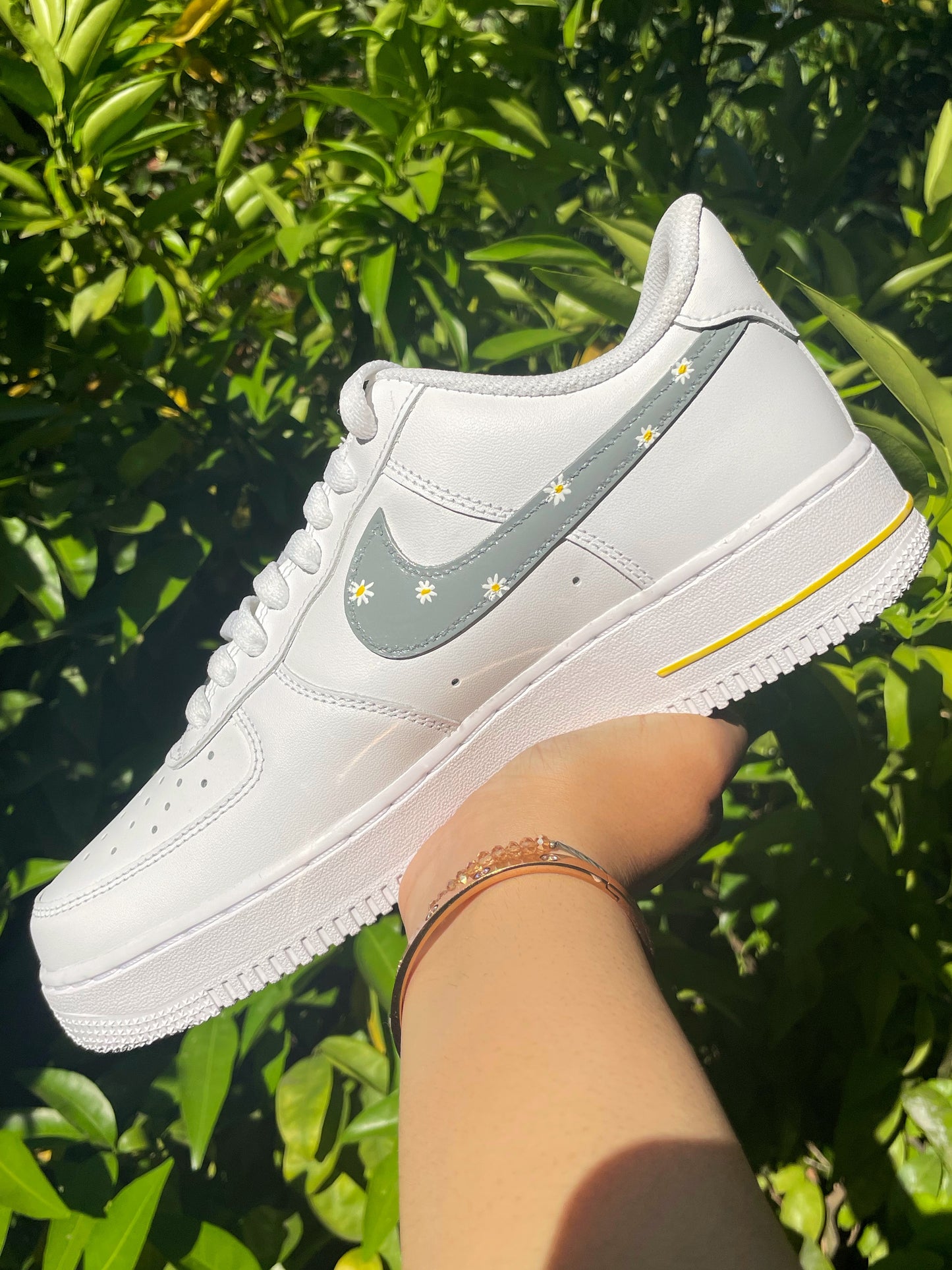 Daisy Flower Custom Swoosh AF1