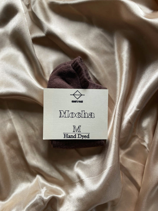 Mocha Brown Custom TieDye Everyday Cush Socks