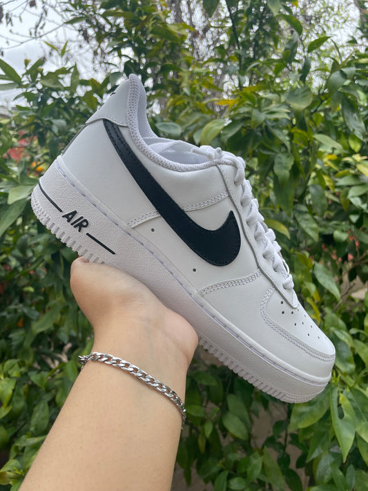 Custom Black Swoosh AF 1