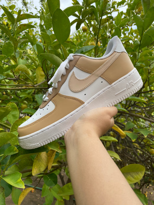 Beige/Brown Earth Toned Custom AF1