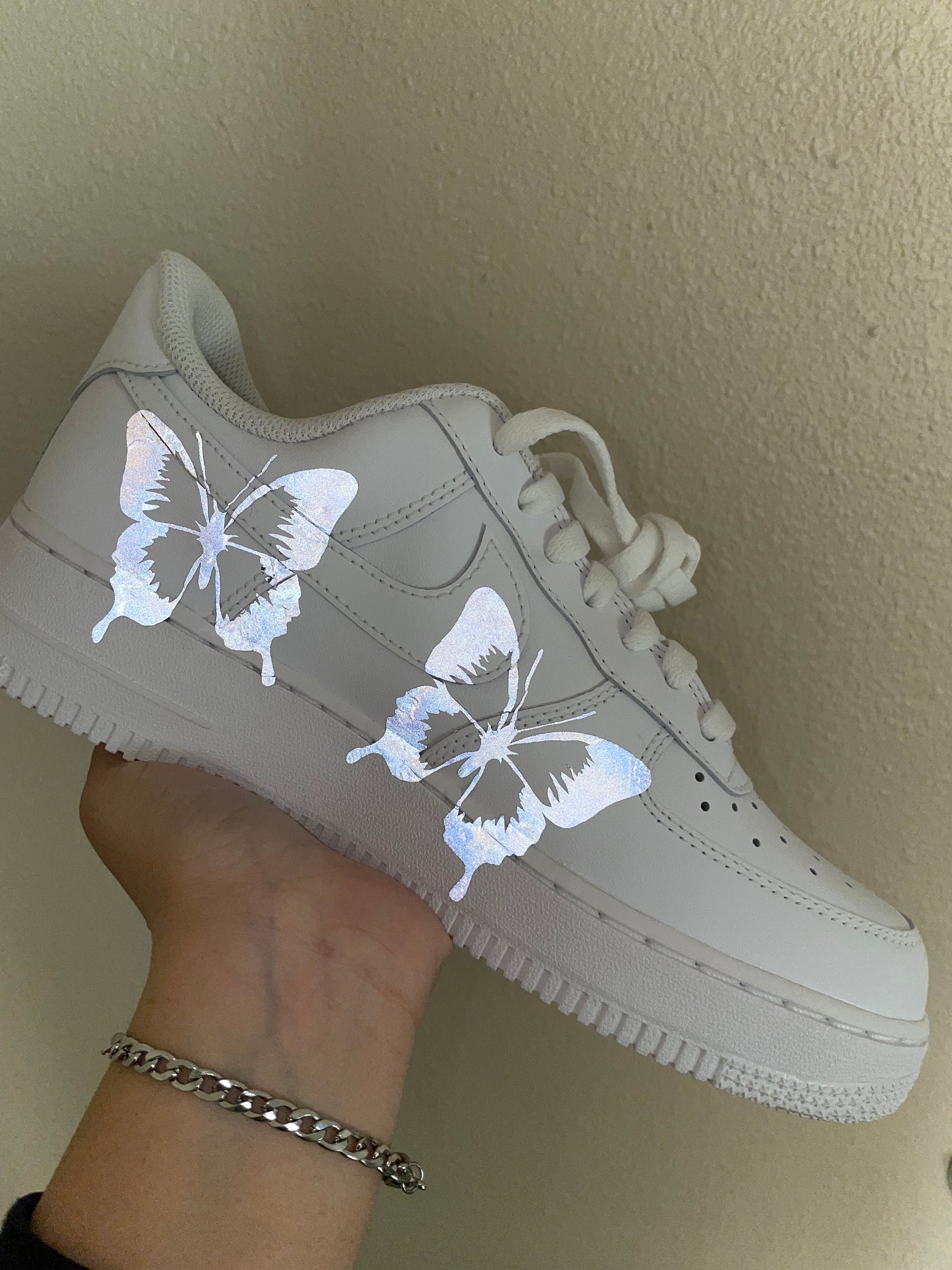 ANY COLOR Reflective Butterfly Custom Af1 Custom Nike AF1 