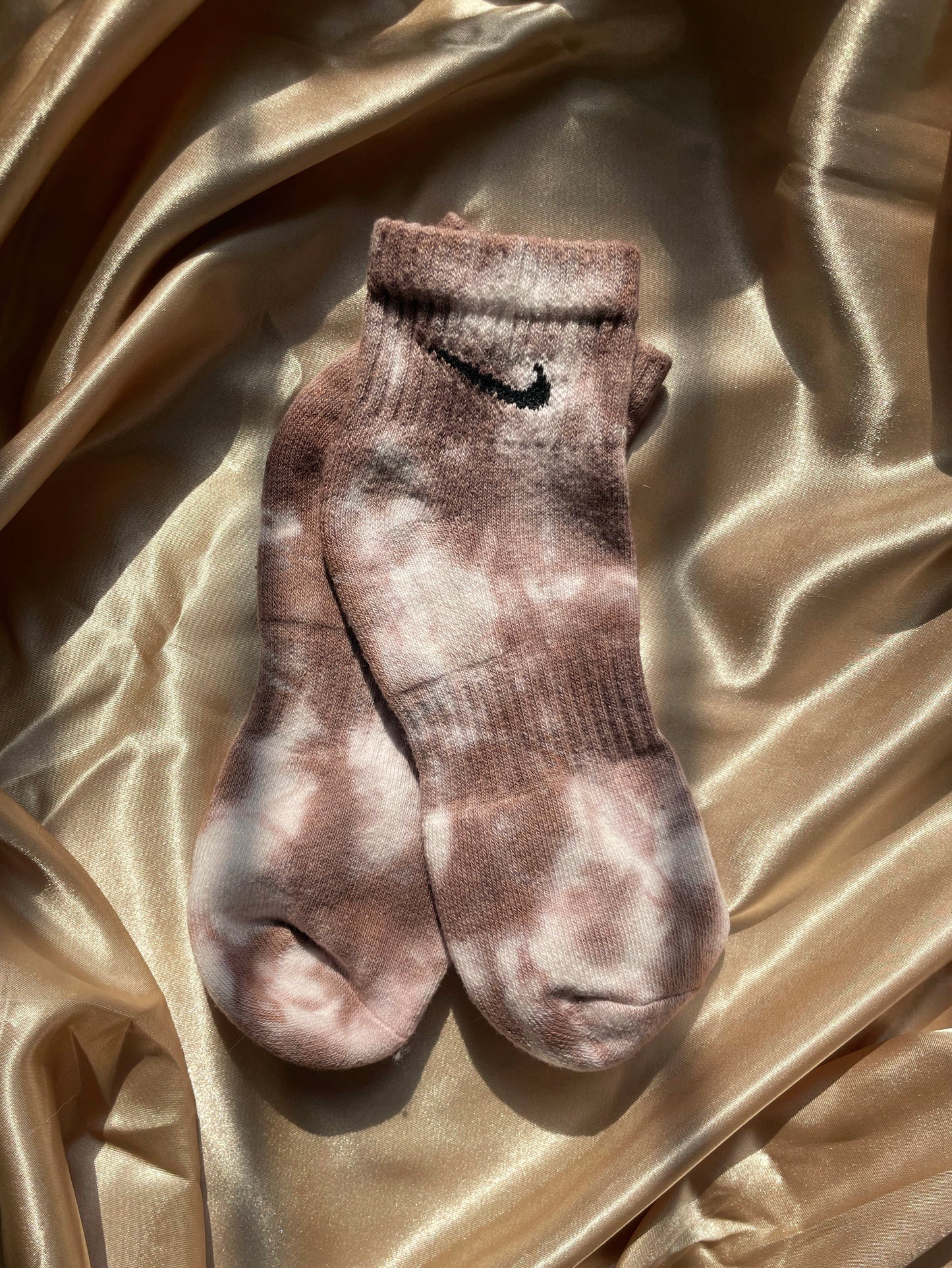 Cookies n Cream Custom TieDye Everyday Cush Socks