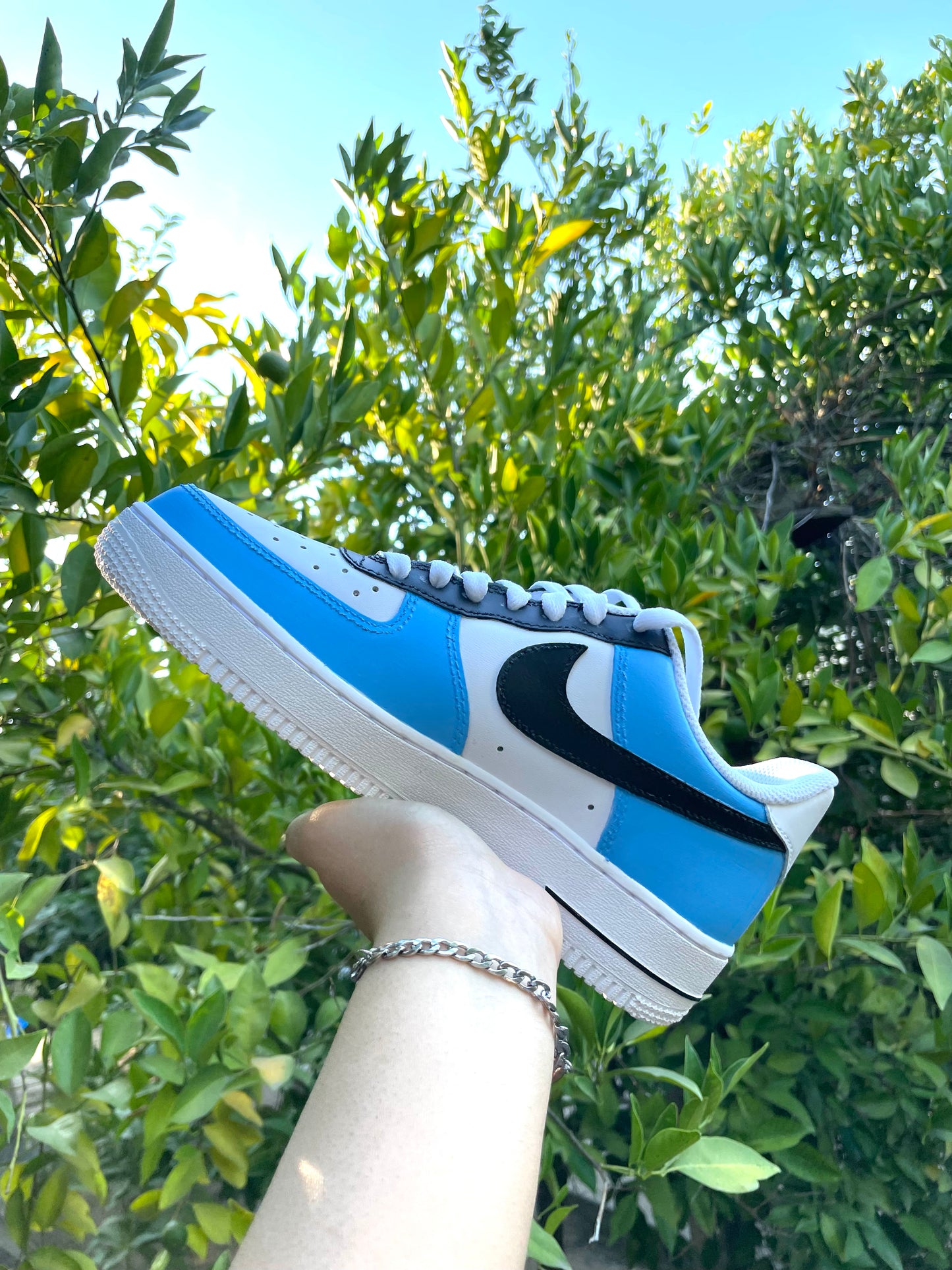 Black and Blue Custom AF1