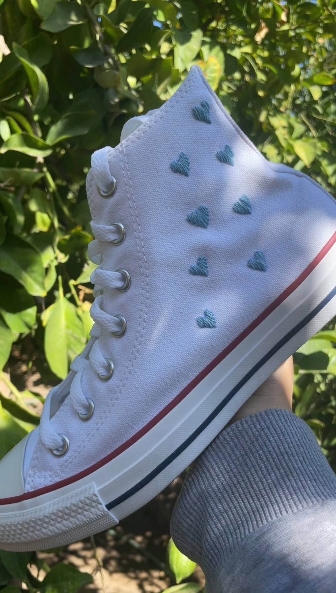 Couples Matching Heart Embroidered Converse Chuck Taylor All Star’s