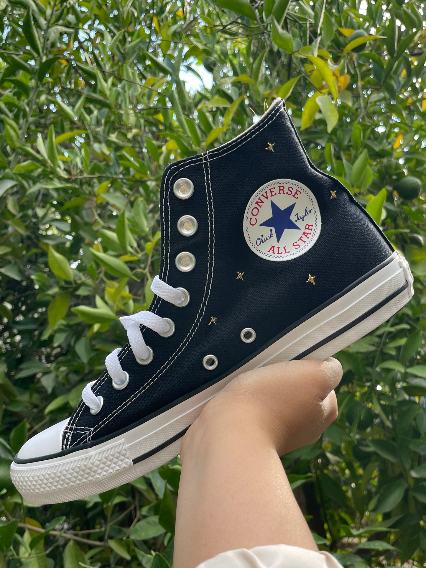 Star and Moon Custom Embroidered Chuck Taylor All Star’s