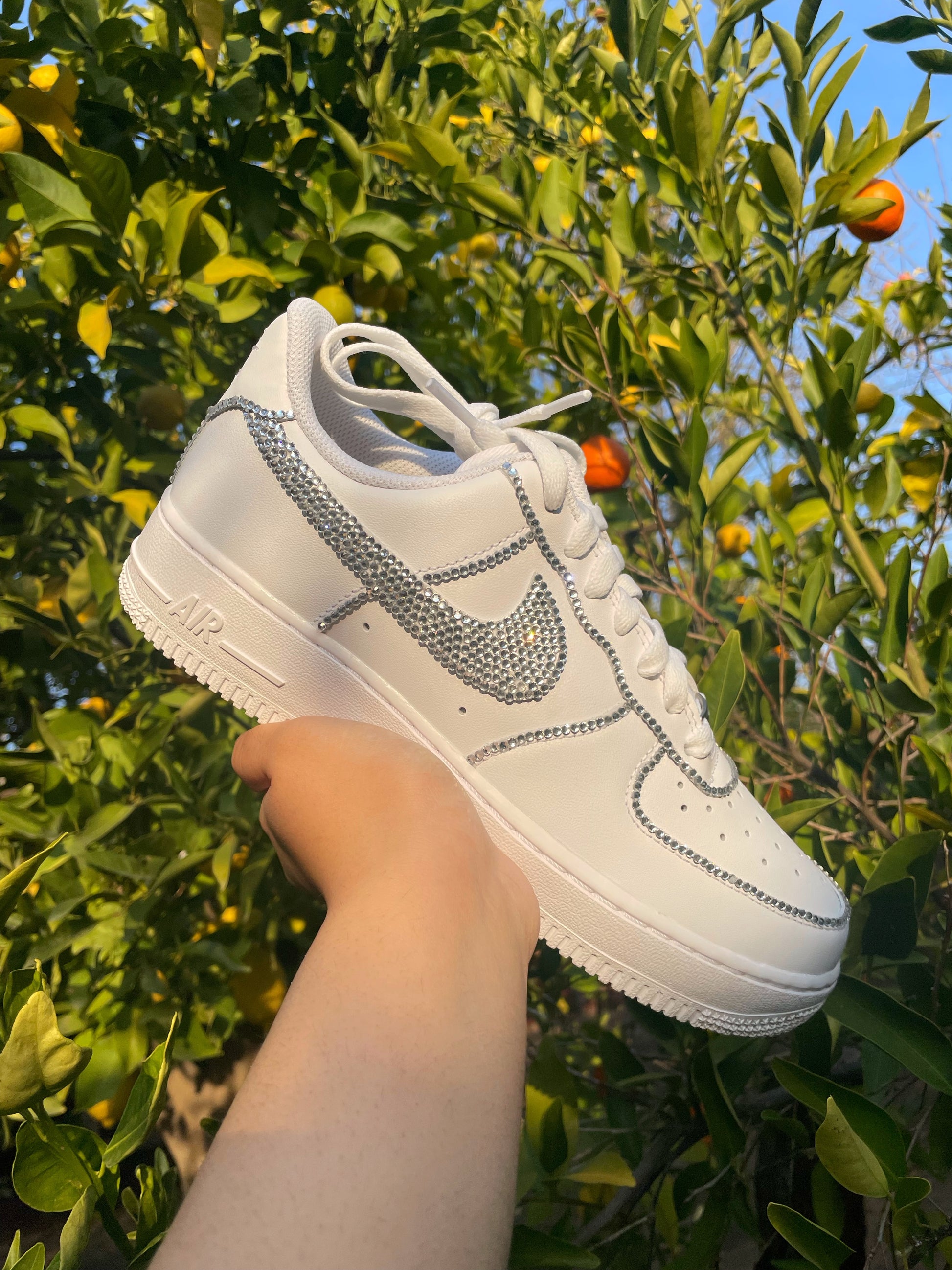 Air force 1 custom diamond Clearance